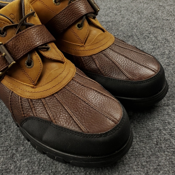Polo Ralph Lauren Dover III 3 Duck Boots Mens 13 Brown Leather Buckle Shoes main image 9